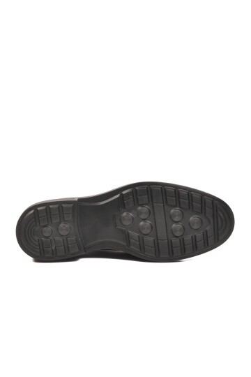 Siyah Hakiki Deri Erkek Günlük Ayakkabı 618 M