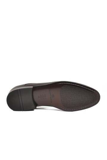 Siyah Hakiki Deri Erkek Günlük Ayakkabı 3265 M