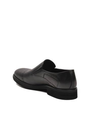 Siyah Hakiki Deri Erkek Klasik Ayakkabı Fosco 3256 M