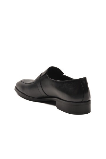 Siyah Hakiki Deri Erkek Klasik Ayakkabı Fosco 3262 M