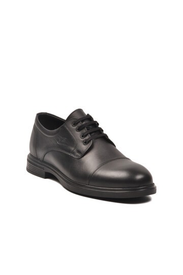 Siyah Hakiki Deri Erkek Klasik Ayakkabı 825501 M