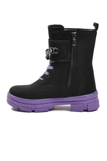 Siyah-Lila Çocuk Bot G-1001 F