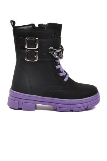 Siyah-Lila Çocuk Bot G-1001 F