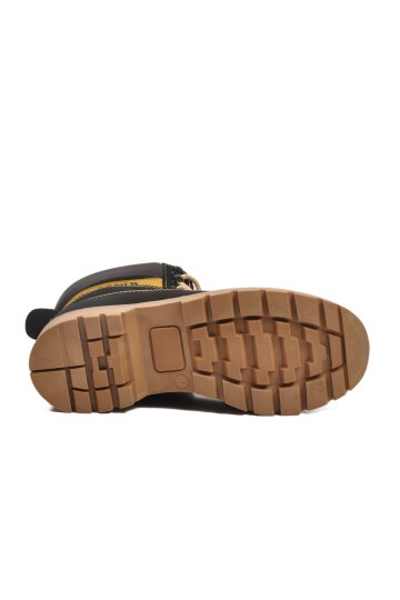 Siyah Nubuk Suni Deri Unisex Bot 922 G