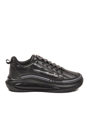 Siyah Ortopedik Erkek Spor Ayakkabı 2250-1 M