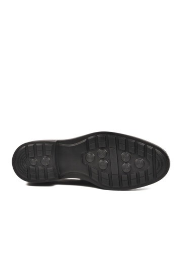 Siyah Rugan Hakiki Deri Erkek Günlük Ayakkabı 986 M