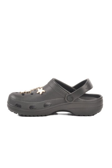 Siyah Suni Deri Unisex Terlik 606 Z