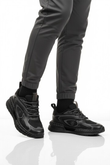 Siyah Tekstil Erkek Spor Ayakkabı PCI-11616 M