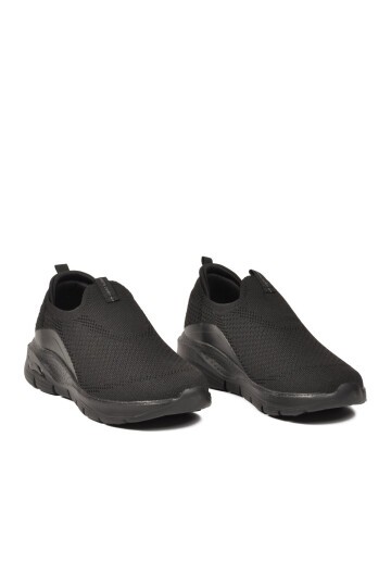 Siyah Tekstil Hafif Kadın Spor Ayakkabı PCI-10062 G