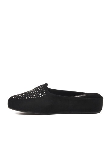 Siyah Kadın Ev Terliği PC-55369 Z