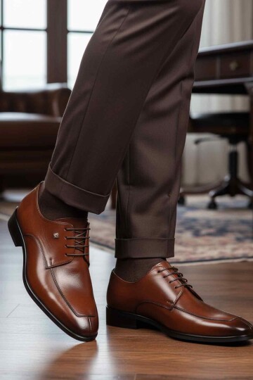 Taba Hakiki Deri Erkek Klasik Ayakkabı Fosco 3265 M