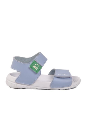 Bebe Mavisi Cırtlı Hafif Rahat Bebek Sandalet