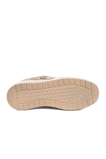 Bej Yüksek Tabanlı Kadın Spor Ayakkabı Layd Classy 3016 G