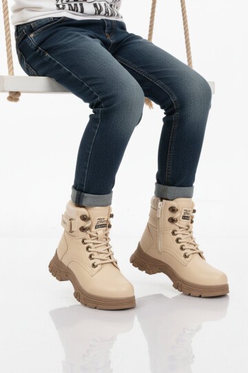 Bej-Vizon Unisex Çocuk Bot 24035 F
