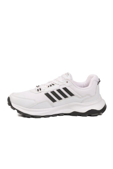 Beyaz-Siyah Hafif Rahat Taban Erkek Sneaker BST-2045 M