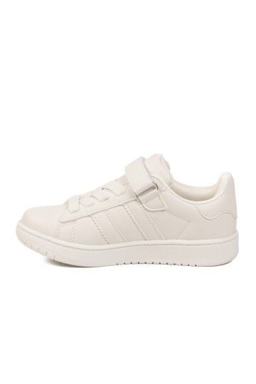 Beyaz Hafif Cırtlı Çocuk Spor Ayakkabı Cooper F