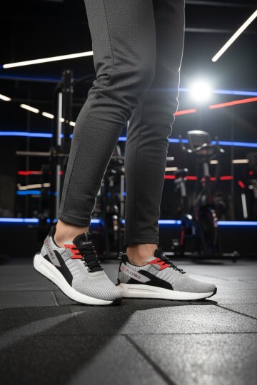 Buz-Gri Triko Erkek Spor Ayakkabı Bst-654 M