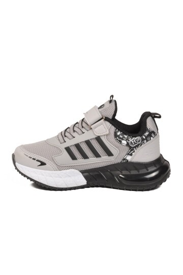 Buz-Siyah  Rahat Taban Çocuk Spor Ayakkabı 748 F