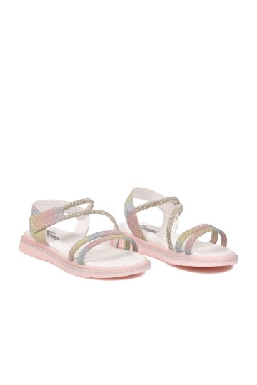 Gökkuşağı Ortopedik Kız Çocuk Sandalet Arzen 26A94 F