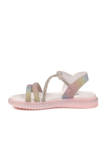 Gökkuşağı Hafif Ortopedik Taban Çocuk Sandalet 26A94 P