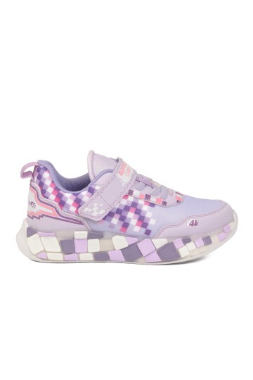 Ruffon Lila-Mor-Beyaz Çocuk Spor Ayakkabı 1030 F