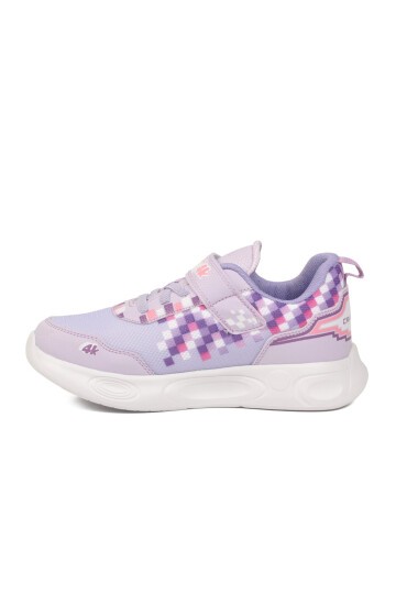 Ruffon Lila-Mor-Beyaz Çocuk Spor Ayakkabı 1030 F