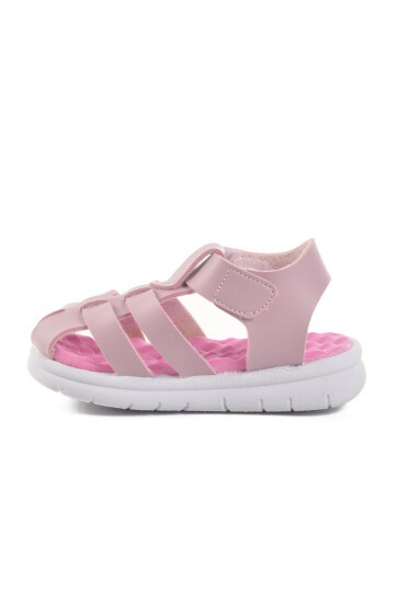Lila Cırtlı Kız Çocuk Sandalet BN-1245 B