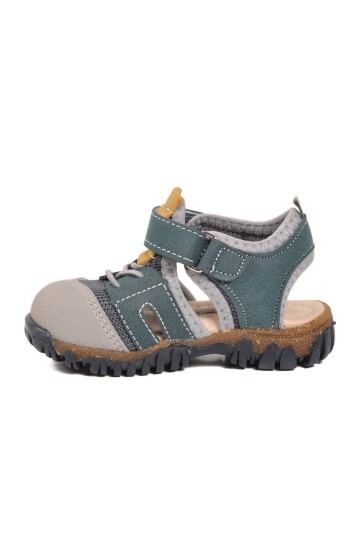 Mavi-Hardal-Sarı Çocuk Sandalet 26A78 B