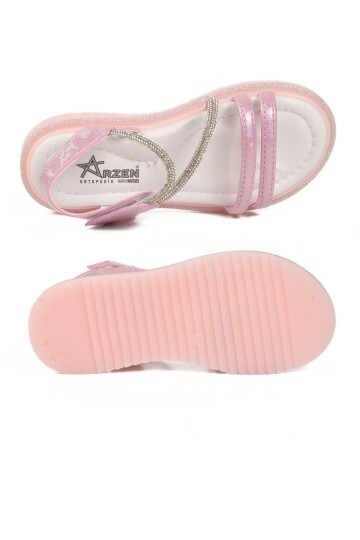 Pembe Ortopedik Kız Çocuk Sandalet Arzen 26A94 F