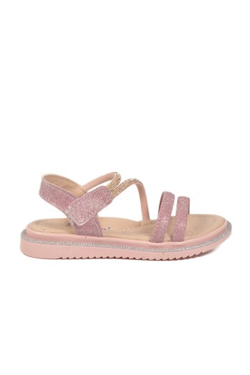 Pudra Hafif Ortopedik Taban Çocuk Sandalet 26A94 P