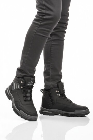 Siyah-Gri Polarlı Unisex Outdoor Bot 444 G