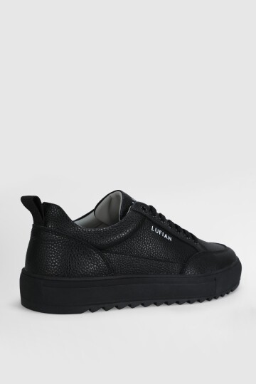 Siyah Hakiki Deri Erkek Sneaker Philip M