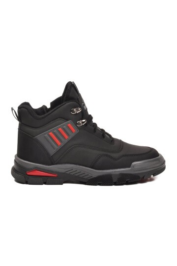 Siyah-Kırmızı Polarlı Unisex Outdoor Bot 444 G