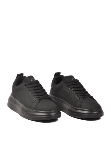 Siyah Bağcıklı Hafif Erkek Sneaker BNI-12081 M