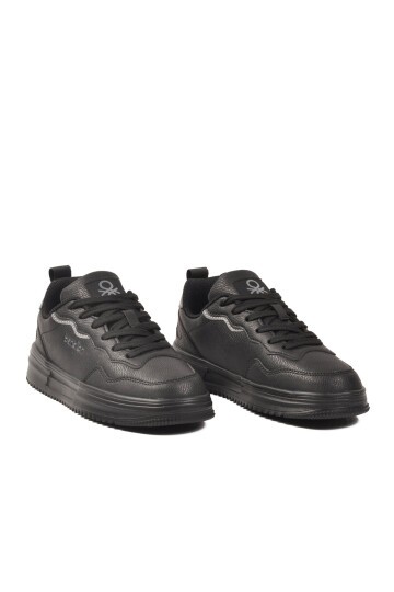 Siyah Hafif Bağcıklı İthal Unisex Spor Ayakkabı BNI-11201 G