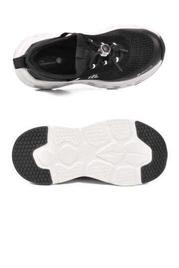 Siyah Tekstil Ortopedik Çocuk Spor Ayakkabı BXZ001 F Geniş Kalıp