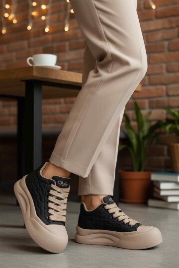 Siyah Kadın Sneaker Bot 25K426-1 Z