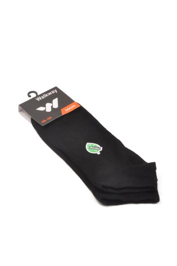 Siyah Unisex Bambu Patik Çorap BMB-2183 