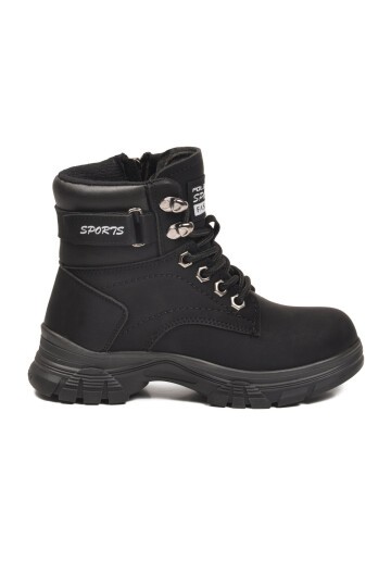 Siyah Zümrüt Unisex Çocuk Bot 24035 F
