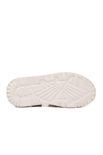 Bej Süet Hakiki Deri Comfort Taban Kadın Sandalet Z796 Z
