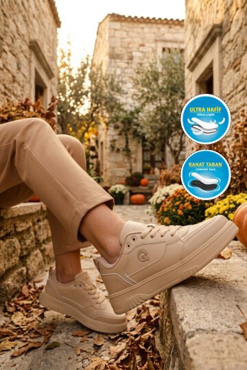 Bej Unisex Spor Ayakkabı BST-2081 G