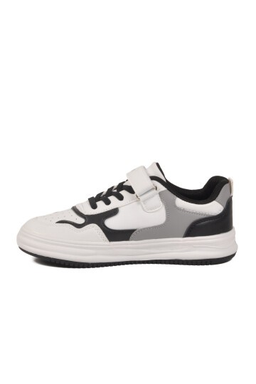 Beyaz-Siyah Unisex Çocuk Spor Ayakkabı BNI-10020 F