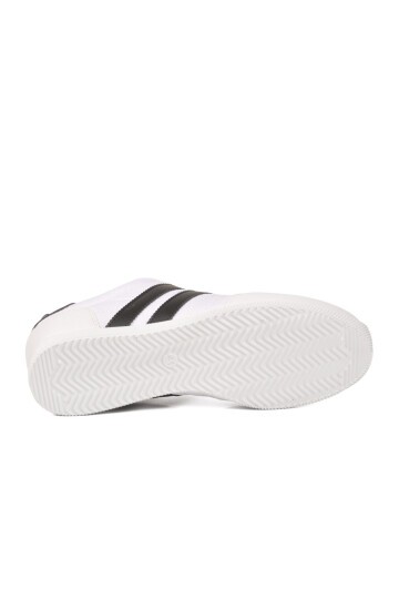 Beyaz-Siyah ComfortSole Taban Erkek Sneaker BST-2086 M