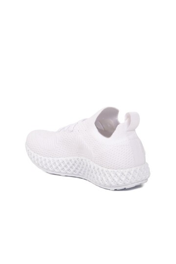Beyaz Tekstil Hafif Hava Alabilir Unisex Spor Ayakkabı PC-32711 Z