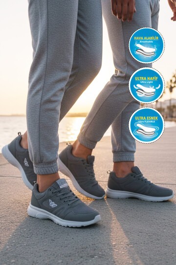 Füme Tekstil Hafif Unisex Spor Ayakkabı 020 G