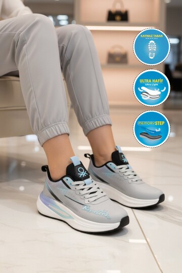 Gri Unisex Spor Ayakkabı BNI-11496 G