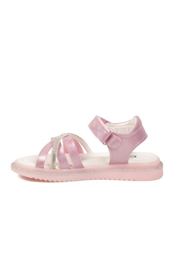 Pembe Cırtlı Kız Çocuk Sandalet Maya P