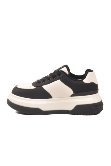 Siyah-Beyaz Kadın Sneaker BNI-12046 G
