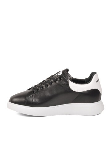 Siyah-Beyaz Unisex Bağcıklı Sneaker PC-32722 Z