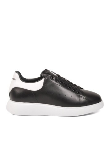Siyah-Beyaz Unisex Bağcıklı Sneaker PC-32722 Z
